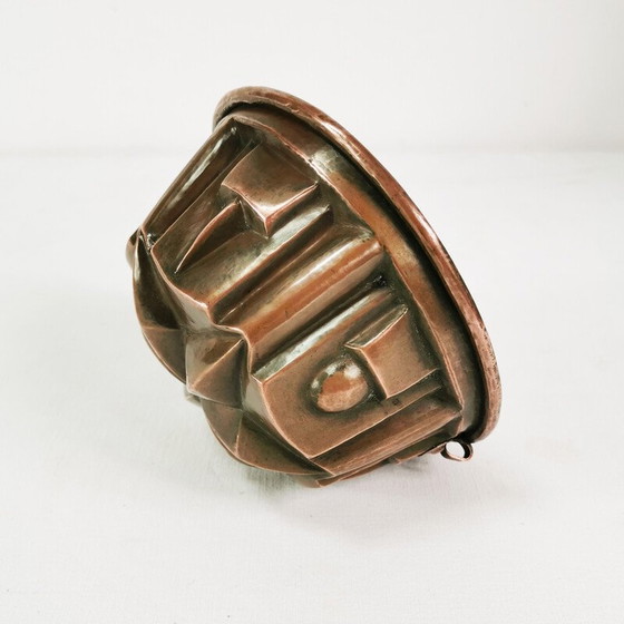 Image 1 of Vintage Art Deco koperen taartdoos, Duitsland 1920