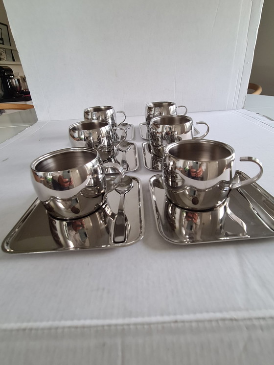 Image 1 of Tramontina Italy Dubbelwandige Espresso Kopjes Set Van 6