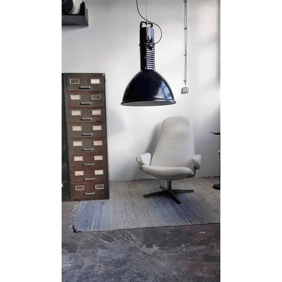 Image 1 of Vintage industriële hanglamp, Polen 1983
