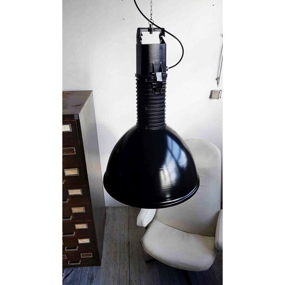 Image 1 of Vintage industriële hanglamp, Polen 1983
