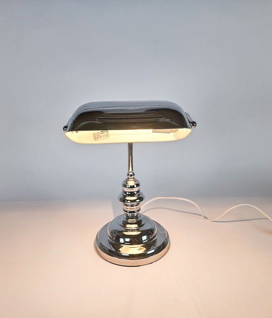 Image 1 of Ikea - model A9305 - Bankierslamp - chroom - metaal - 1980's