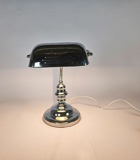 Image 1 of Ikea - model A9305 - Bankierslamp - chroom - metaal - 1980's