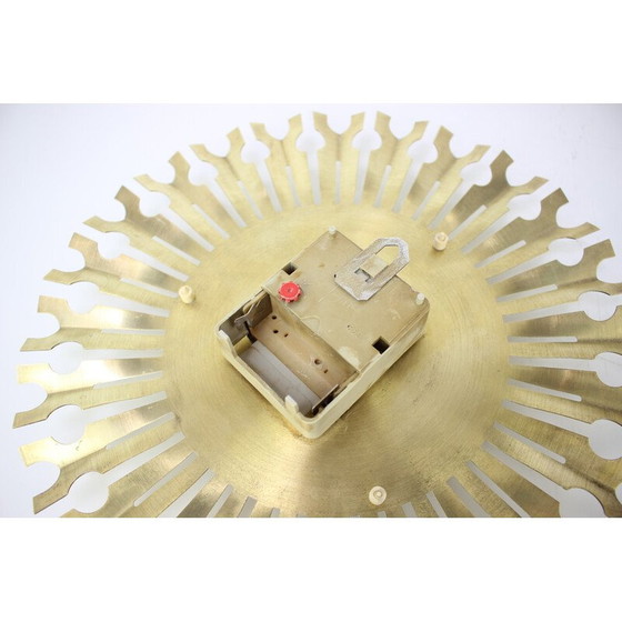 Image 1 of Vintage wandklok in de vorm van een zon, Duitsland 1980