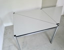 3x Vintage driehoekige tafel