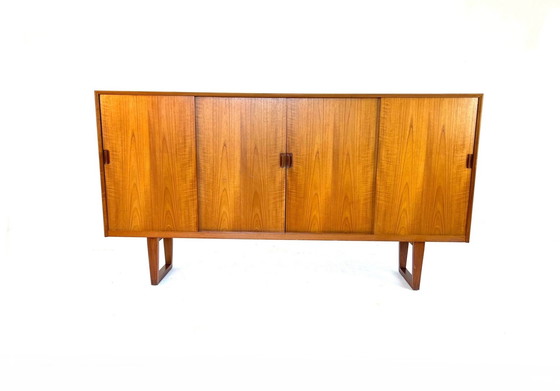 Image 1 of Teakhouten highboard