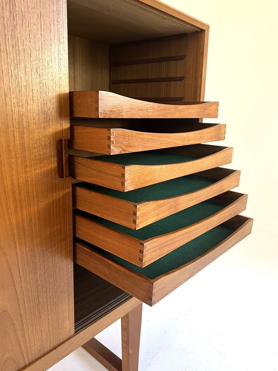 Image 1 of Teakhouten highboard