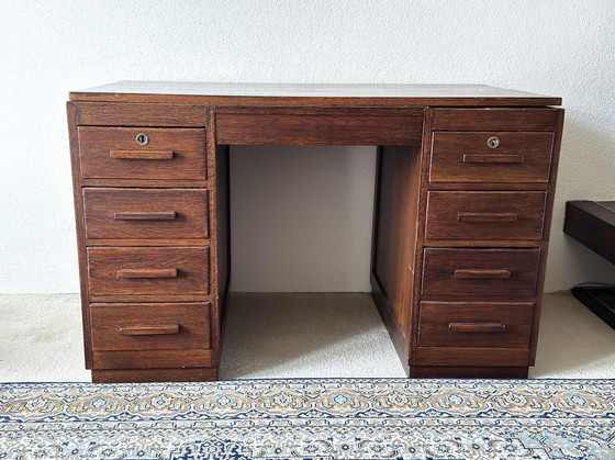 Image 1 of Vintage Houten Bureau