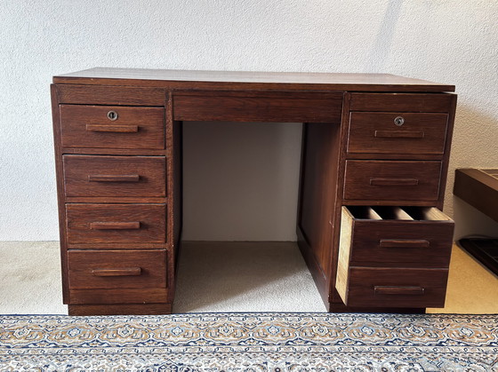 Image 1 of Vintage Houten Bureau