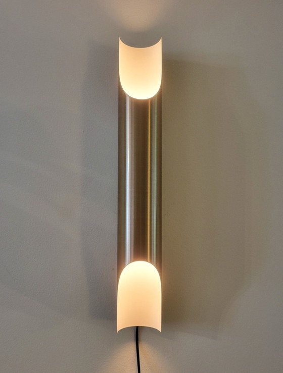 Image 1 of Grote Raak Fuga Wandlamp In Koper Kleur