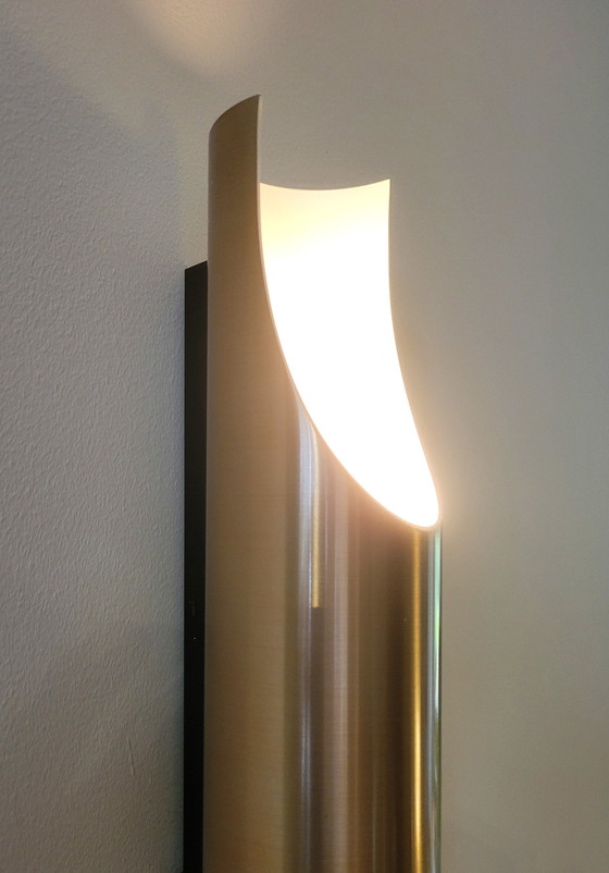 Image 1 of Grote Raak Fuga Wandlamp In Koper Kleur