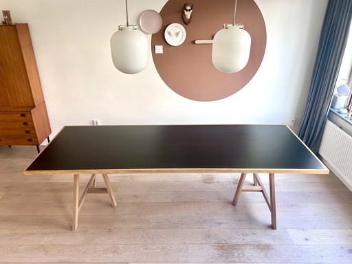 Grote Industriële Design Tafel Handgemaakt