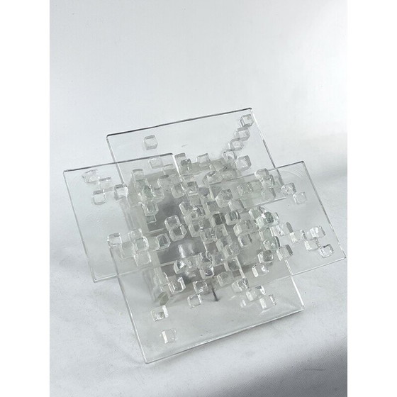 Image 1 of Vintage wandlamp in Murano glas van Albano Poli voor Poliarte, Italië 1970