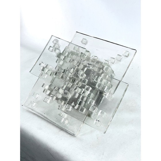 Image 1 of Vintage wandlamp in Murano glas van Albano Poli voor Poliarte, Italië 1970