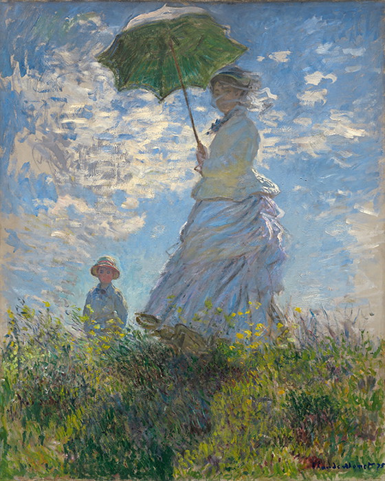 Image 1 of Claude Monet - Woman with a parasol (Madame Monet and her son)