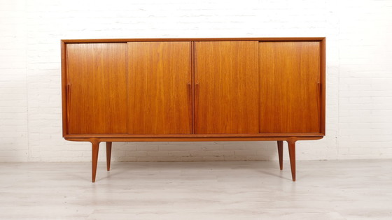 Image 1 of Vintage Deense Kast | Highboard | Gunni Omann | 200 Cm