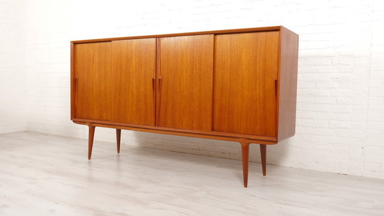 Image 1 of Vintage Deense Kast | Highboard | Gunni Omann | 200 Cm