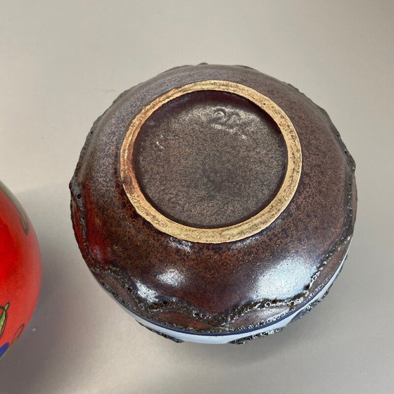 Image 1 of Paar vintage keramische vazen van Scheurich, Duitsland 1970