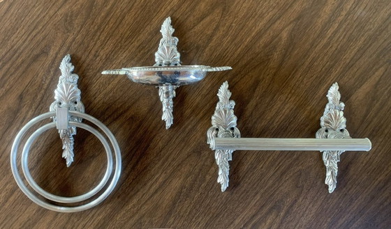 Image 1 of Vintage Louis Xv badkameraccessoires, 1950's, set van 3