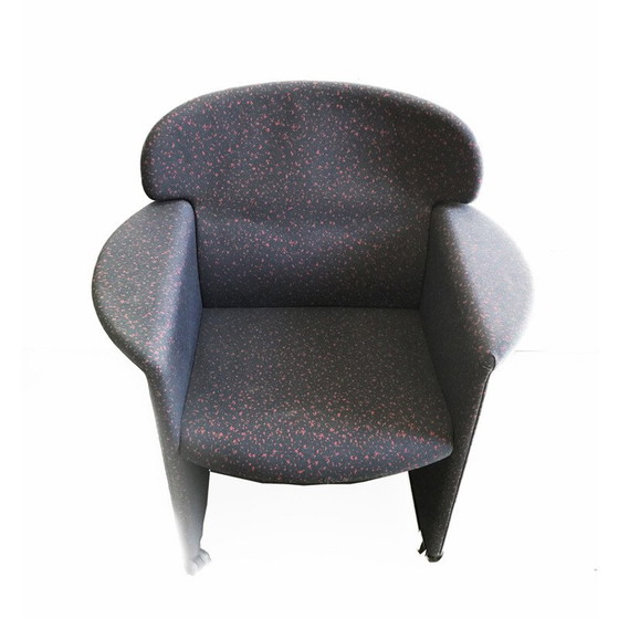 Image 1 of Vintage Italiaanse fauteuil in stof - jaren '80