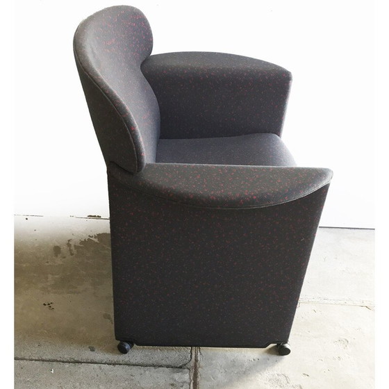 Image 1 of Vintage Italiaanse fauteuil in stof - jaren '80