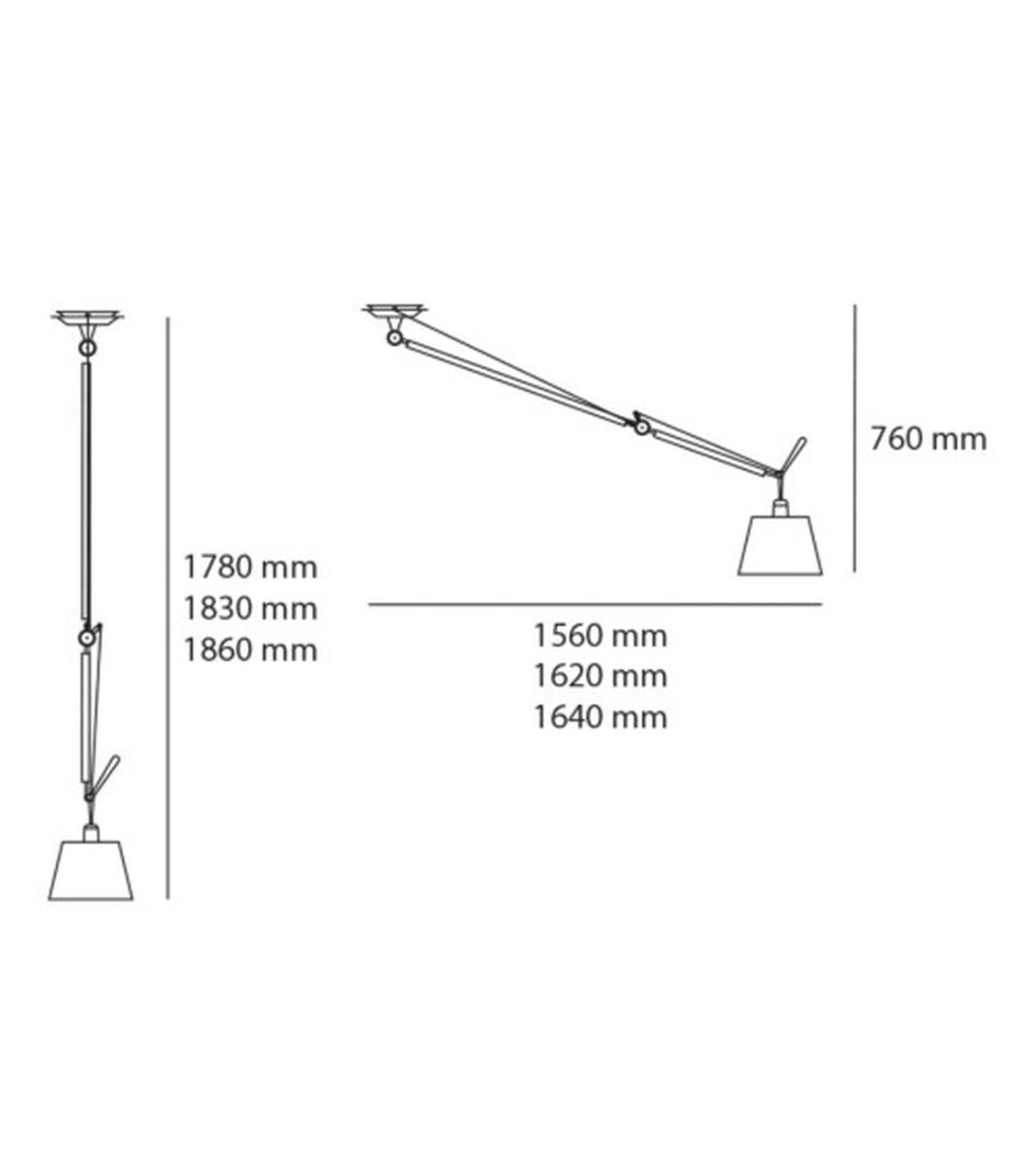 Artemide Tolomeo Decentatra lamp