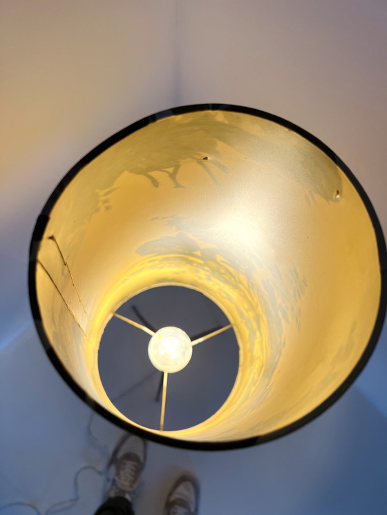 Image 1 of Teakhouten Tripod Vloerlamp ‘60