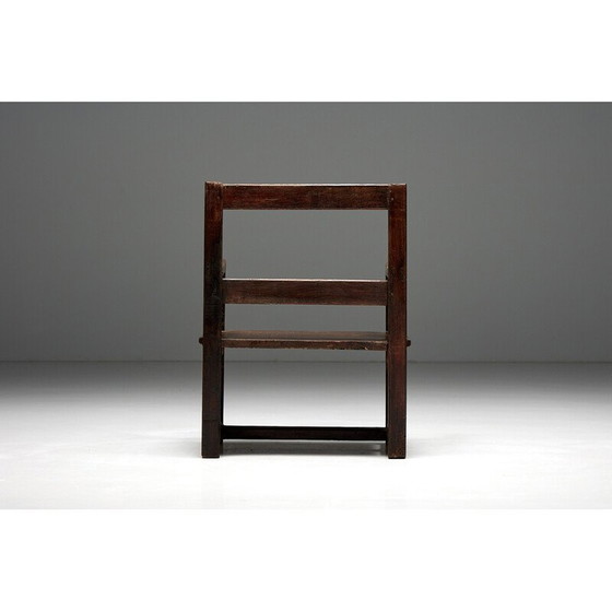 Image 1 of Vintage Naïef Volkskunstbankje, Frankrijk