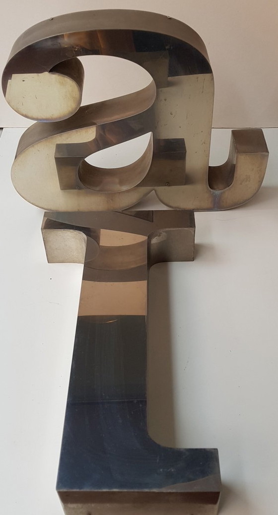 Image 1 of 6X La Luce 3-D aluminium letters