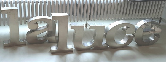 Image 1 of 6X La Luce 3-D aluminium letters