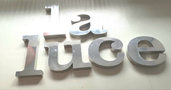 Image 1 of 6X La Luce 3-D aluminium letters