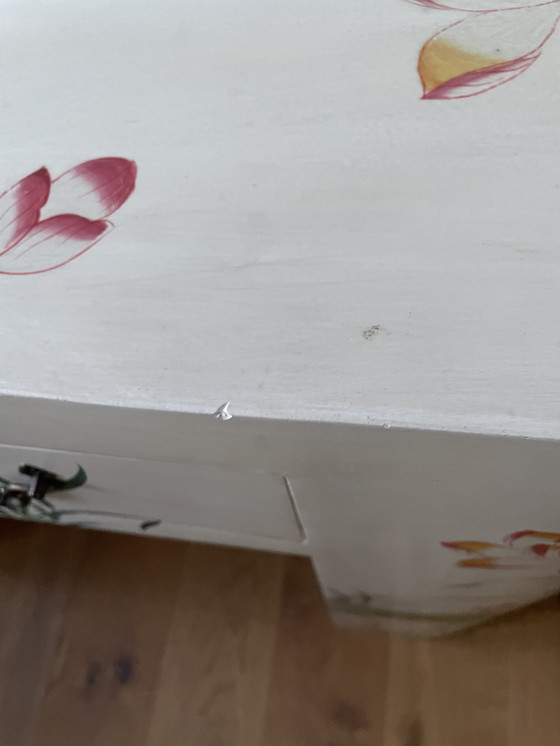 Image 1 of Kaptafel / console / dressoir Handbeschilderd