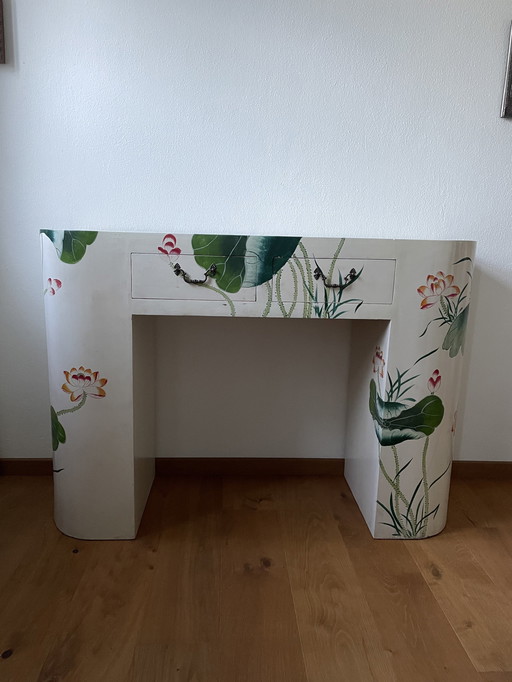 Kaptafel / console / dressoir Handbeschilderd