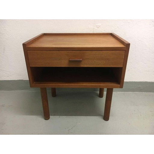 Paar vintage teakhouten nachtkastjes model 430 van Hans J. Wegner voor Ry Møbler, Denemarken 1950