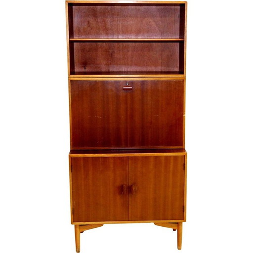 Vintage mahonie boekenkast van A-B Lammhults Möbler, Zweden 1950