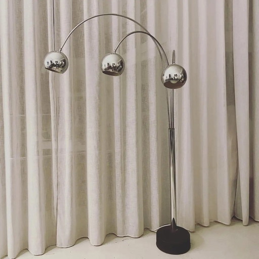 Goffredo Reggiani verstelbare vloerlamp – vloerlampen, Chrome, Modern (photo 2 of 7)