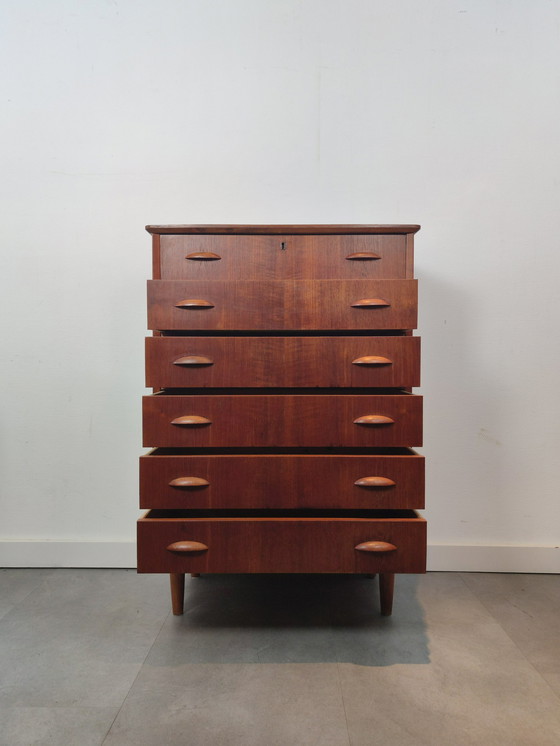 Image 1 of Vintage Deense Ladekast In Teak 