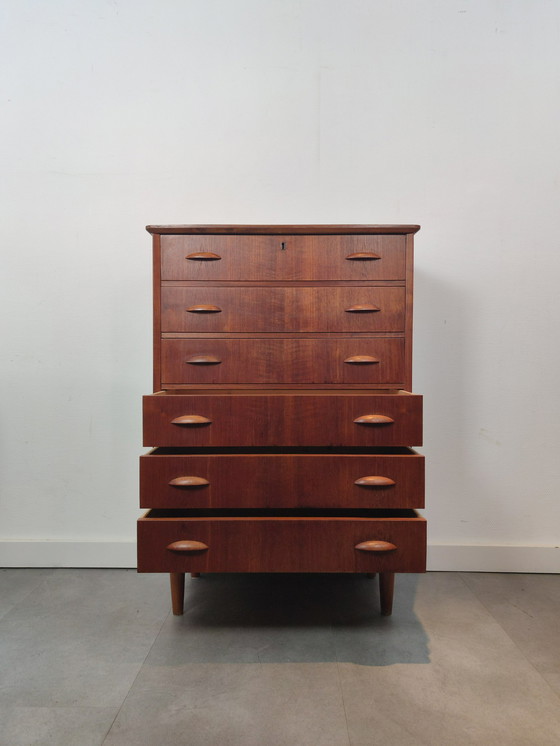 Image 1 of Vintage Deense Ladekast In Teak 