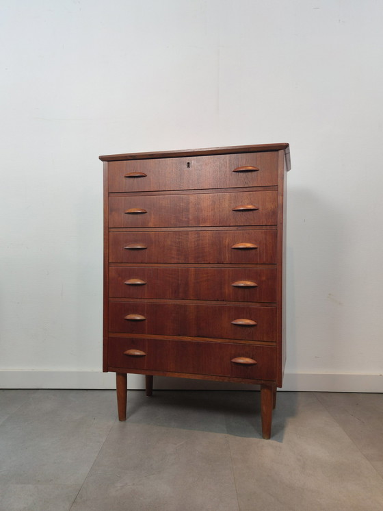 Image 1 of Vintage Deense Ladekast In Teak 