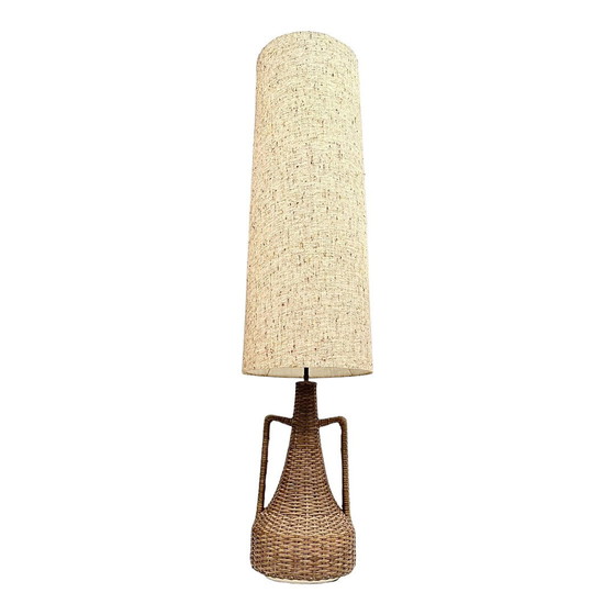 Image 1 of Vintage Rotan vloerlamp