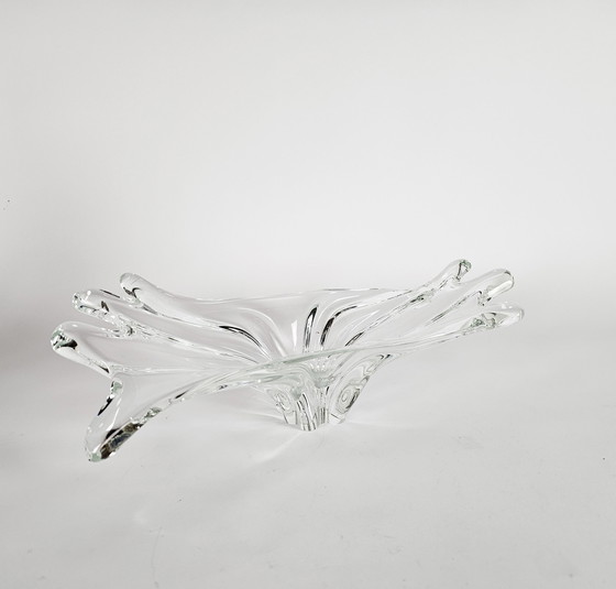 Image 1 of Murano - transparant glas - vaas - Italie - 3e kwart 20e eeuw