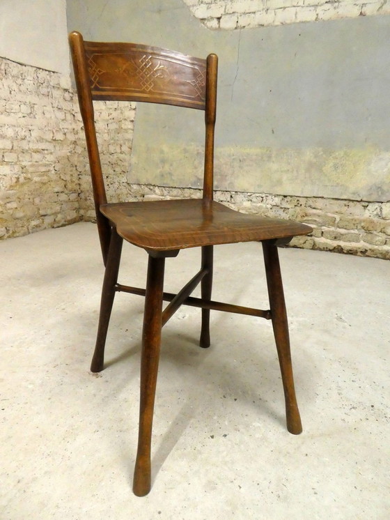 Image 1 of Zeldzaam paar stoelen van Jacob en Josef Kohn