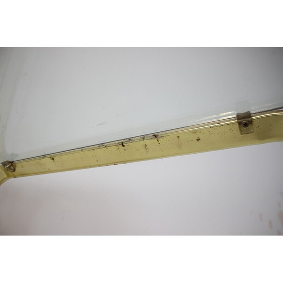 Image 1 of Vintage tafel van messing en glas, Duitsland 1970