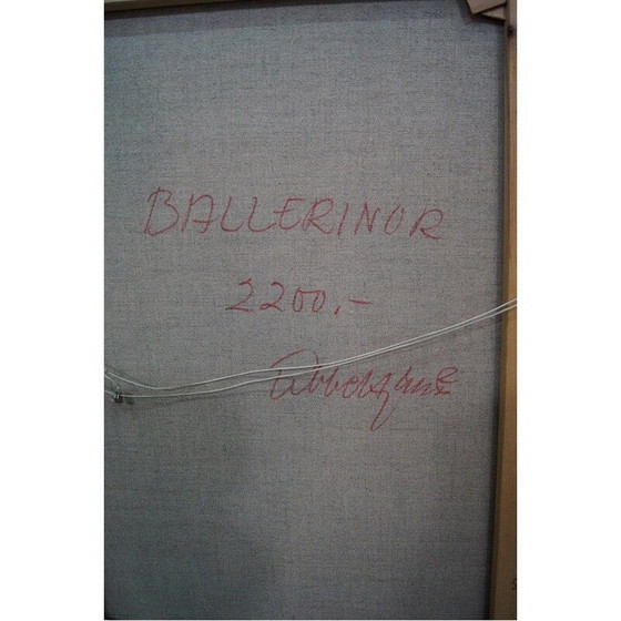 Image 1 of Scandinavisch vintage olieverfschilderij door Ebbe Hoglund, Zweden 1960