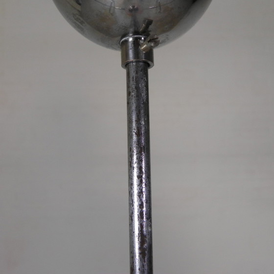 Image 1 of Art Deco Hanglamp Met Roze Glazen Kap, Jaren 30