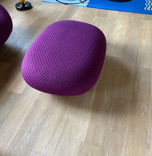 Ploum 2 Zitbanken + Poef Ligne Roset