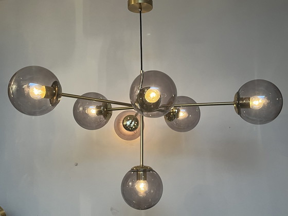 Image 1 of Glazen Bollen Xxl Anglamp Smoked Grey ! 