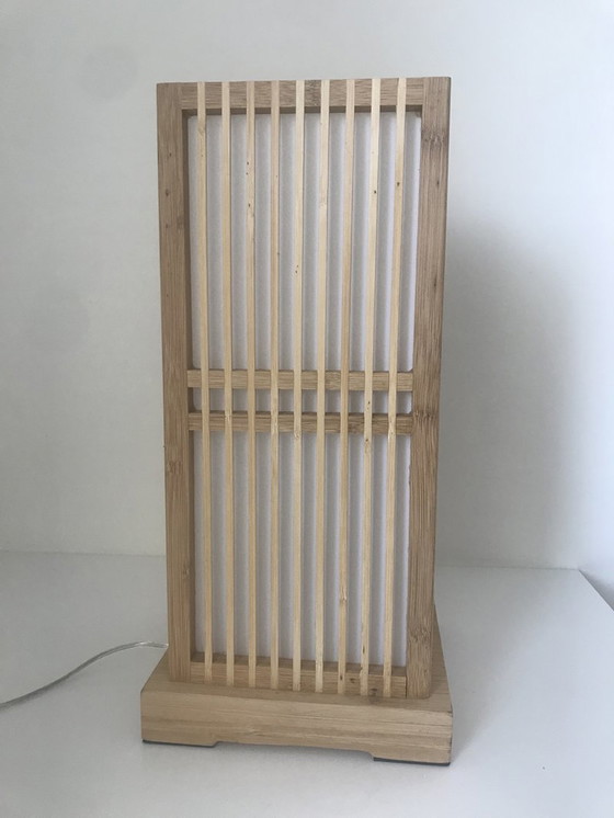 Image 1 of Vintage Bamboe tafellamp