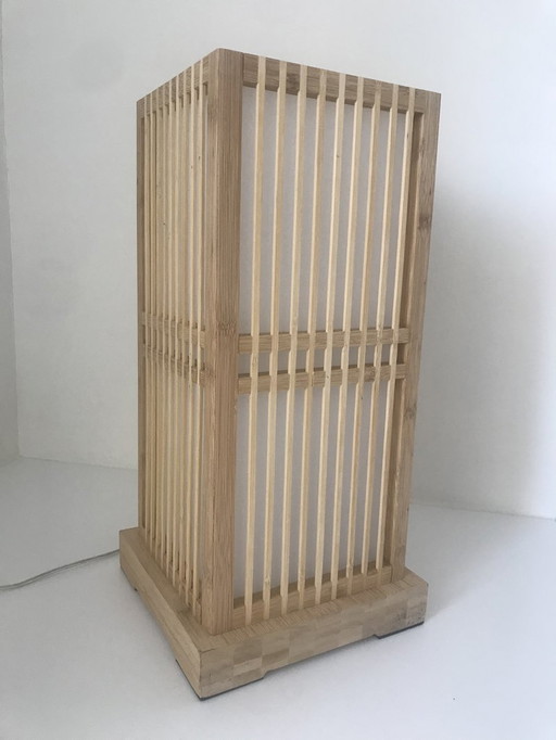 Vintage Bamboe tafellamp