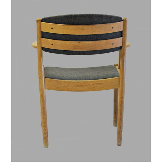 Image 1 of Set van twee vintage Deense Poul Volther Refinished Fauteuils in Eik, Inc. Herstoffering