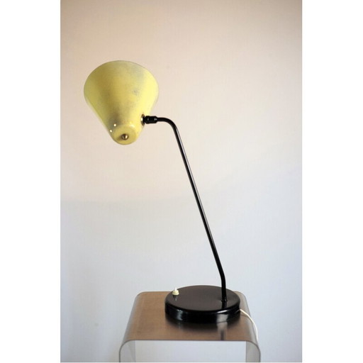 Vintage model 303 bureaulamp van Jacques Biny voor Luminalite, Frankrijk 1950